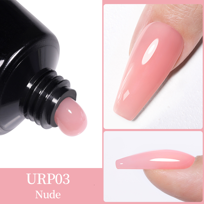 Nail Polish UR SUGAR 15ml Nail Extension Gel Soak Off UV LED Acrylic Crystal White Clear Nude Gel Nail Polish UV Construction Gel 230706