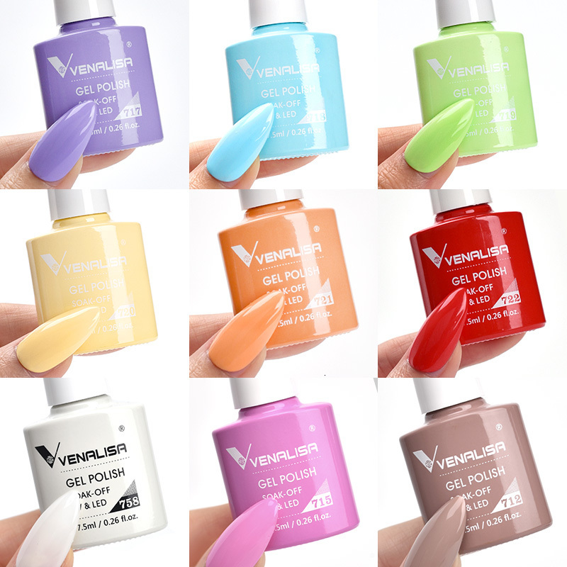 Nail Polish Venalisa VIP4 Nail Gel Polish HEMA FREE Full Coverage Beautiful Semi Permanent Soak Off UV LED Gel Nail Polish Gel Lacquer 230706