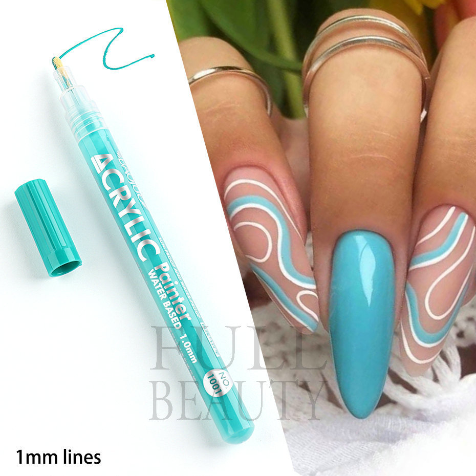 Nail Gel Nail Art Drawing Graffiti Pen Waterproof Line Painting Brush DIY 3D Abstract Swirl Lines Flower Sketch Scrawl Manicure Tools #TY 230706