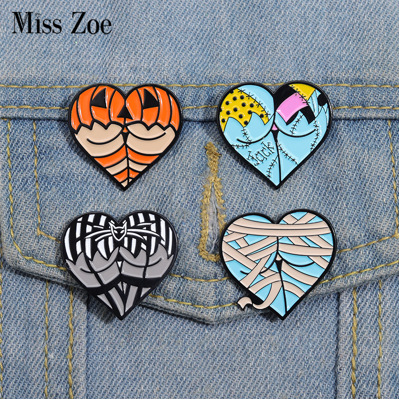 Halloween Sexy Butts Enamel Pins Custom Heart Shaped Cosplay Brooches Lapel Badges Punk Gothic Jewelry Gift for Friends
Halloween Sexy Butts Enamel Pins Custom Heart Shaped Cosplay Brooches Lapel Badges Punk Gothic Jewelry Gift for Friends