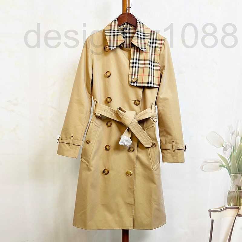 designer Bajia counter synchronous autumn and winter British style women' double breasted plaid waterproof cotton waist long sleeve trench coat DH23, Apricot
designer Bajia counter synchronous autumn and winter British style women' double breasted plaid waterproof cotton waist long sleeve trench coat DH23, Apricot
