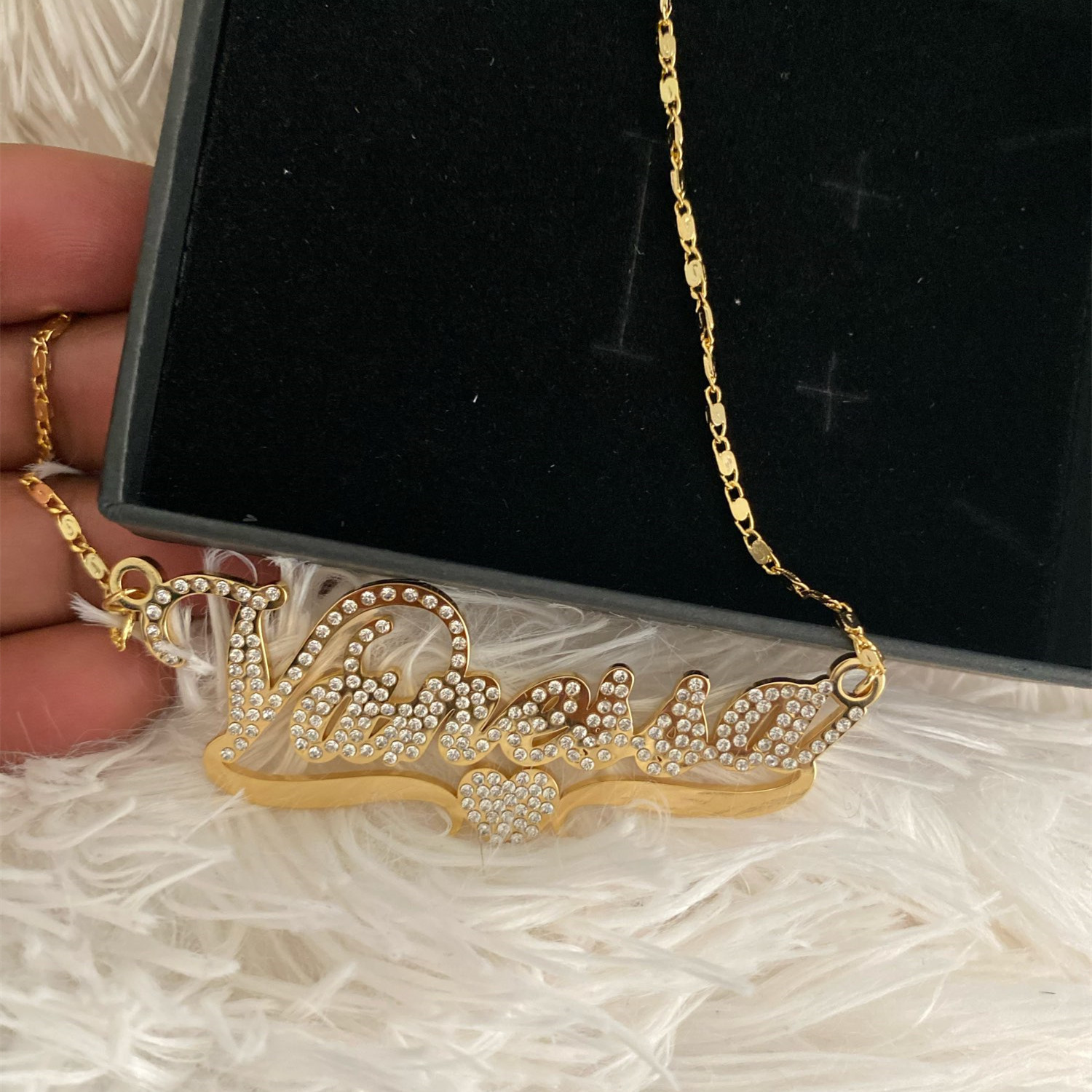 Pendant Necklaces 316 Stainless Steel Custom Necklace with Any Name Personalized Pendants Jewelry for Women Joying Gift 230707