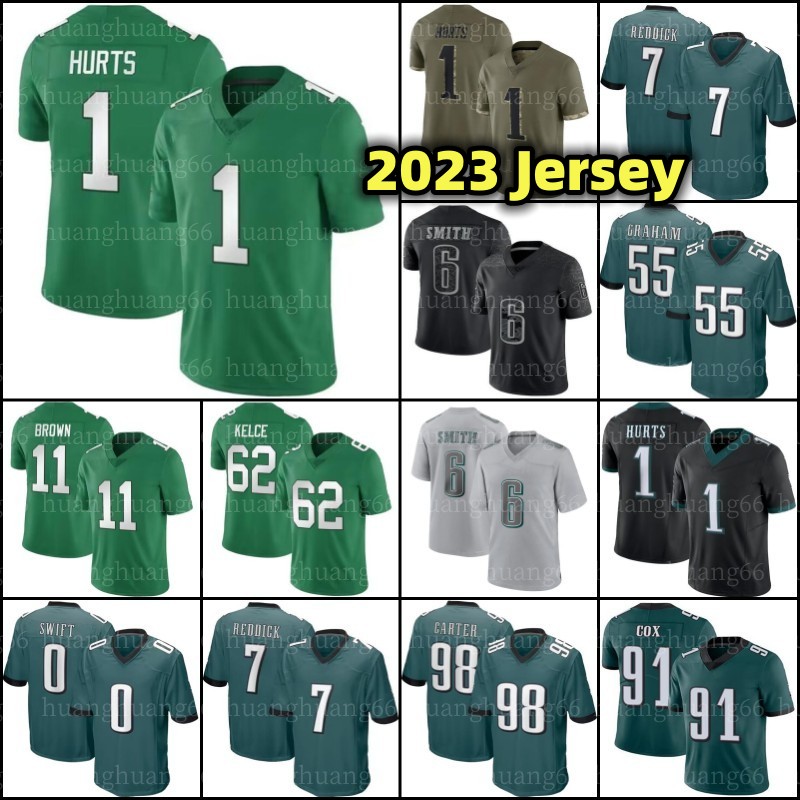 D'Andre Swift 1 Jalen Hurts Football Jersey AJ Brown DeVonta Smith Brian Dawkins Jason Kelce Haason Reddick Michael Vick Nolan Smith Jalen Carter Goedert Darius Slay, Men jersey
D'Andre Swift 1 Jalen Hurts Football Jersey AJ Brown DeVonta Smith Brian Dawkins Jason Kelce Haason Reddick Michael Vick Nolan Smith Jalen Carter Goedert Darius Slay, Men jersey