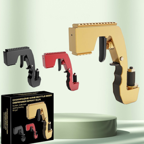 Drinking Straws Party Champagne Gun Dispenser Creative Kitchen Wine Sprayer Atmosphere Props Spray Stopper Tool8732832