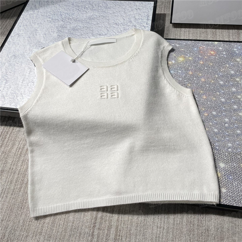 Embroidered Letter Knits Vest T Shirt Women Sling Tank Top Cropped Sleeveless Sexy Knitted Tanks Tops, White
Embroidered Letter Knits Vest T Shirt Women Sling Tank Top Cropped Sleeveless Sexy Knitted Tanks Tops, White