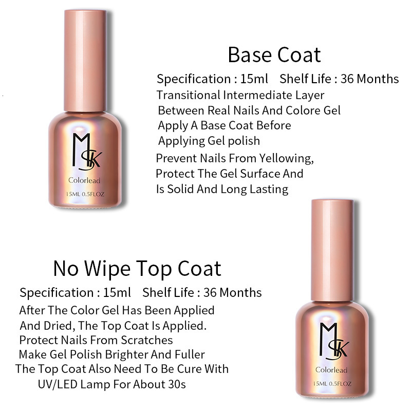 Nail Gel 15ML Top Coat Gel Nail Polish Protect Nails Surface keep Nail Art Desgin Long Lasting Transparent Gel Varnish UV LED 230706