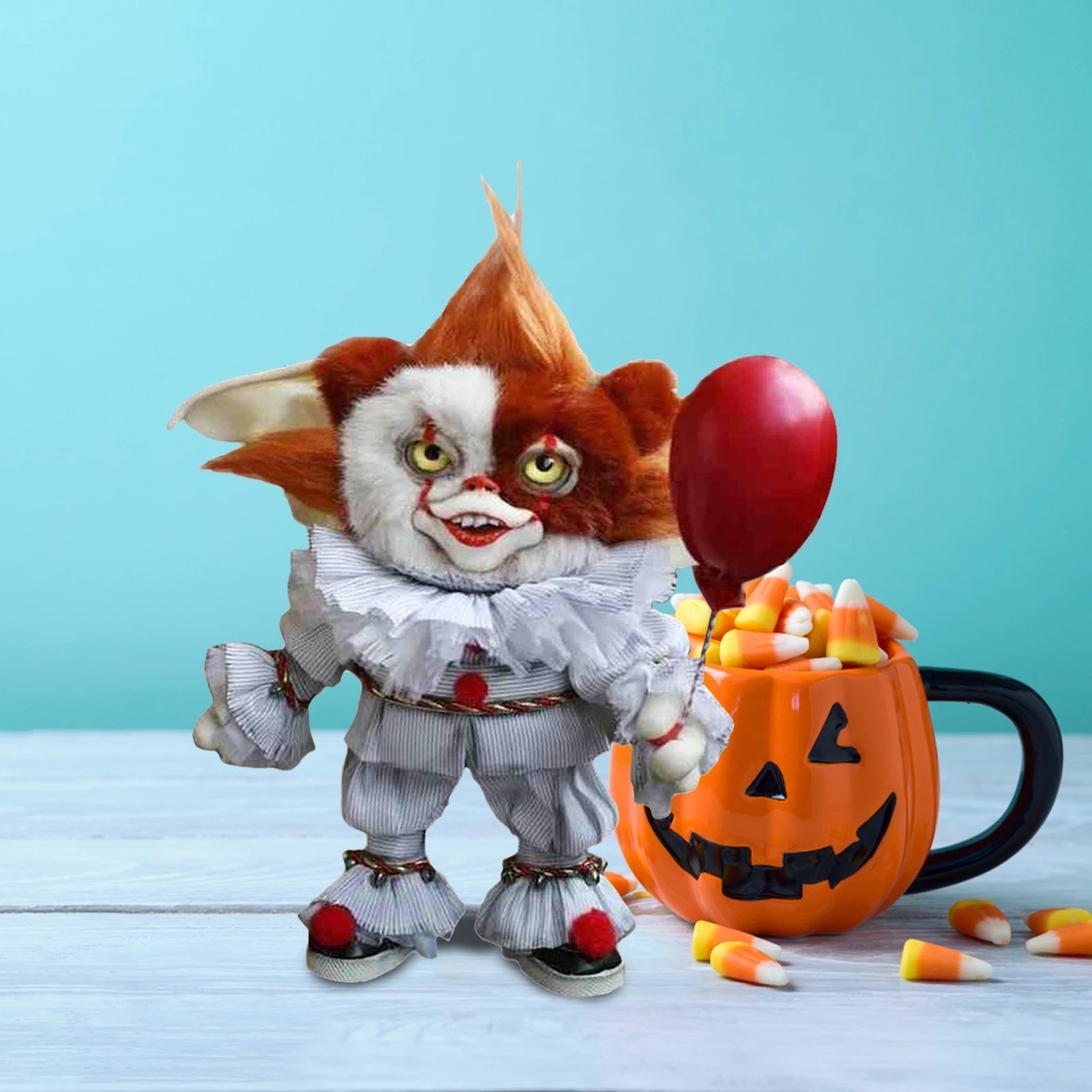 Other Event Party Supplies Creative Mogwai Handmade Doll Cute Gremlins-monster Resin Statue Miniature Art Halloween Decorations For Home Decor 230706