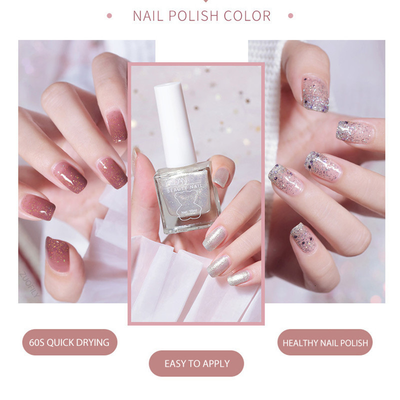 Nail Gel 40 Colors Nail Polish Quick Dry Nobake Lasting Oilbased Nude Color Ice Through Semipermanent Varnish Manicure Nail Art 10ml 230706