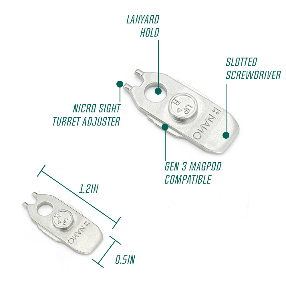 Specprecision Multitasker NANO Tool with NANO Carrier Fit For Picatinny Or M-lok