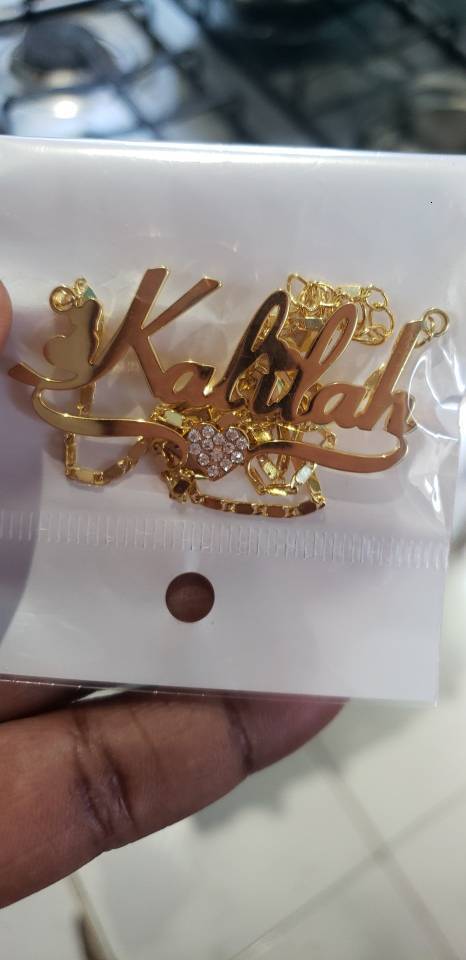 Pendant Necklaces DOREMI Custom Name Stainlesss Letters Necklace for Women Chain Jewelry Children Personalized Gold 230707