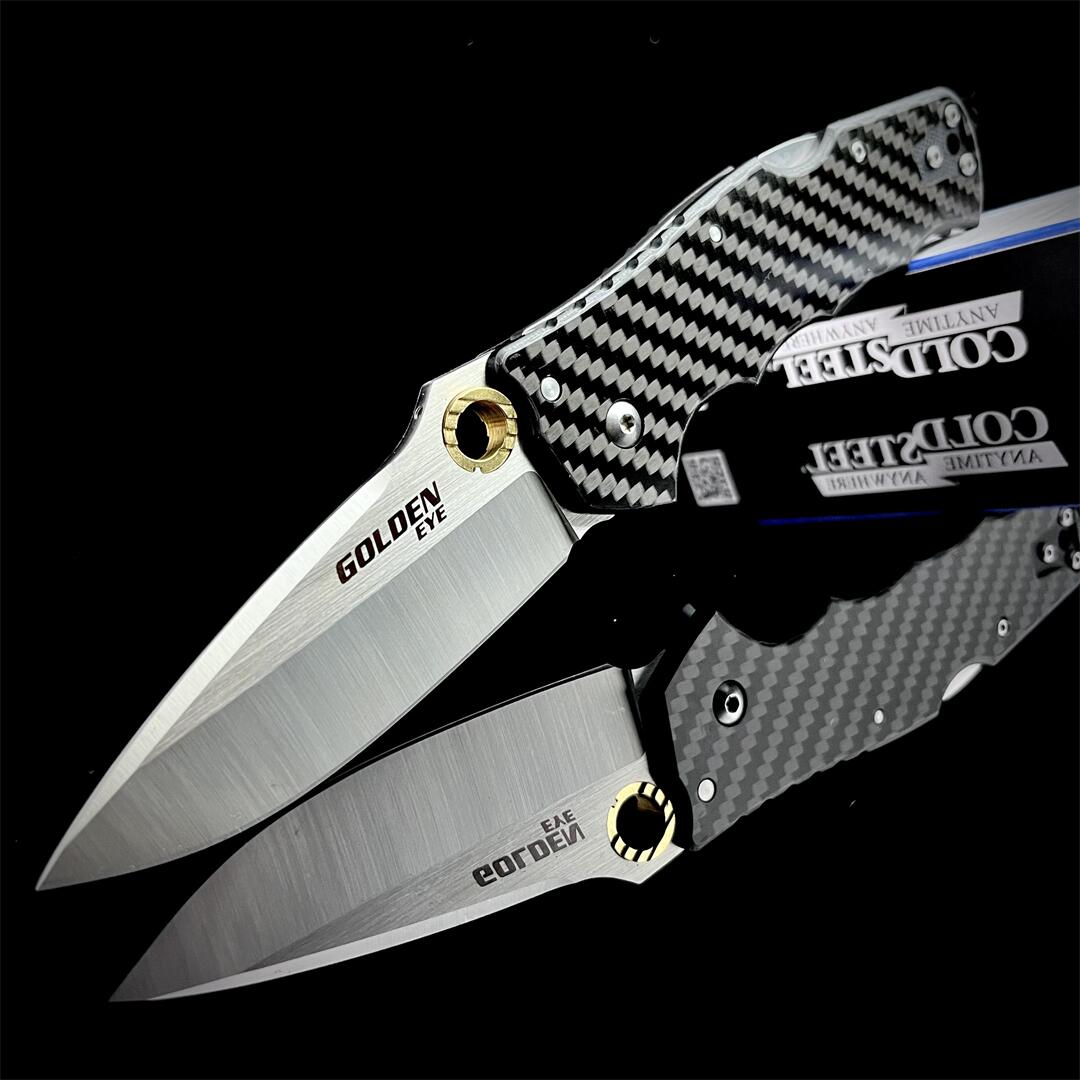 Cold Steel 62QCFB Silver Eye Elite Folding Knife 3.5" S35VN Drop Point Blade Carbon Fiber/G10 Handles Outdoor Survival hunting Camping Pocket Knives EDC AD20.5 Tools
Cold Steel 62QCFB Silver Eye Elite Folding Knife 3.5" S35VN Drop Point Blade Carbon Fiber/G10 Handles Outdoor Survival hunting Camping Pocket Knives EDC AD20.5 Tools