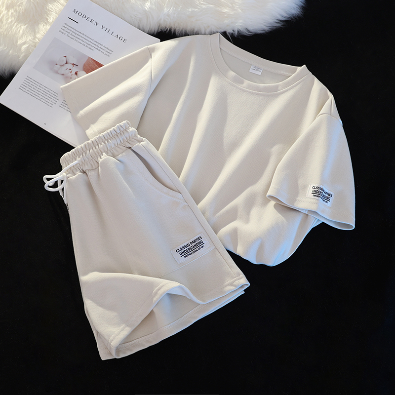 Women's Two Piece Pants Casual Sport Outfits Women Summer Short Sleeve T Shirts Shorts Two Piece Set Loose Fashion Suit 230707