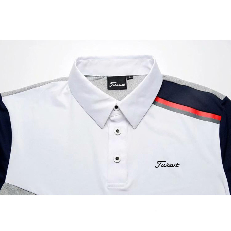 Men's Polos Golf Apparel Men's Autumn Long Sleeve Polo Neck Elastic Outdoor Sports Fashion Casual Polo Shirt Durable Top 230707