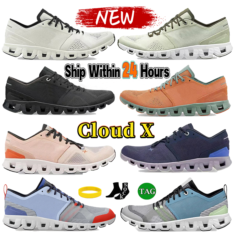 

Top Casual Cloud X 3 Shoes Men Women Black White Heron Ash Alloy Grey Orange Aloe Storm Blue Rust Red Sport Sneakers Designer Mens Shift Mesh Rubber Trainers US 5-11, 15 ivory frame