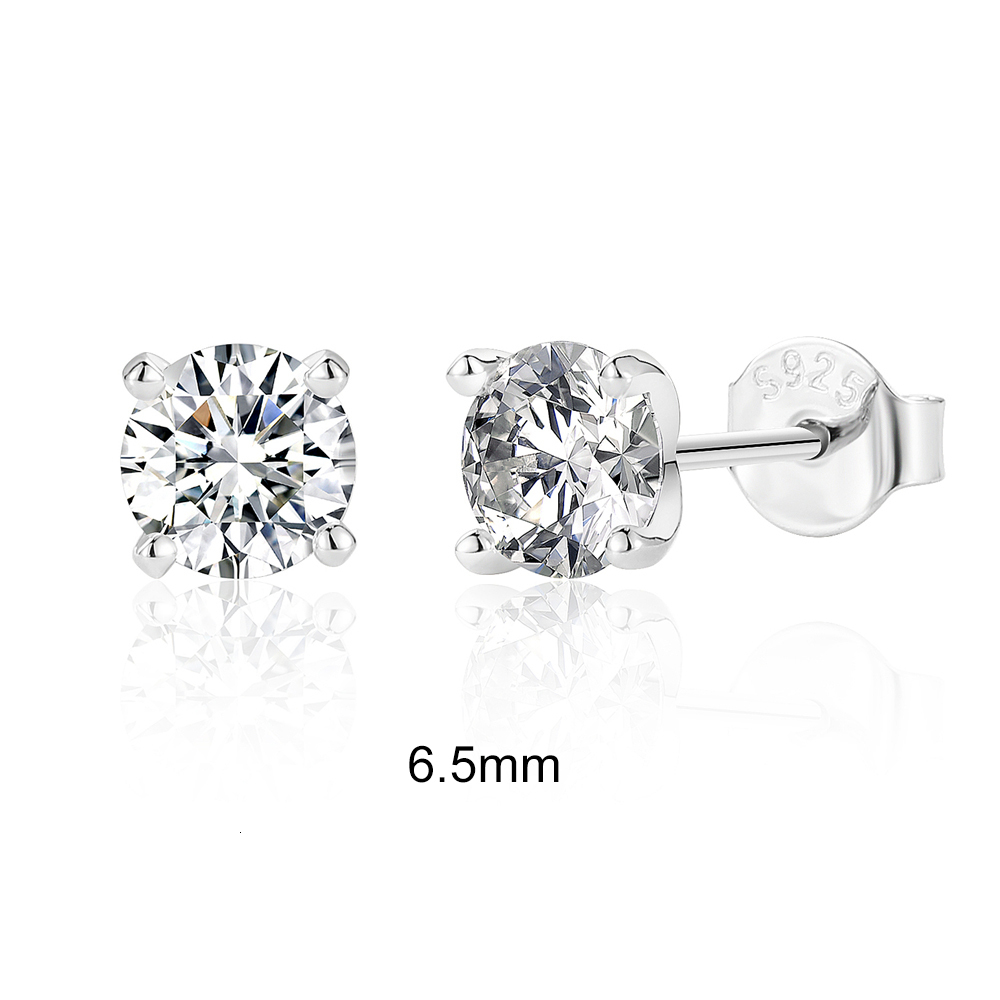 Stud CANNER 0512 Carat D Color Ear Stud Earrings For Women 925 Sterling Silver Sparkling Piercing Earring Fine Jewelry 230706