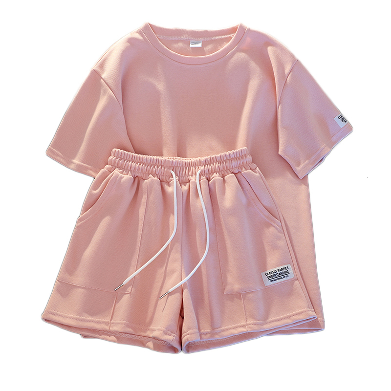 Women's Two Piece Pants Casual Sport Outfits Women Summer Short Sleeve T Shirts Shorts Two Piece Set Loose Fashion Suit 230707