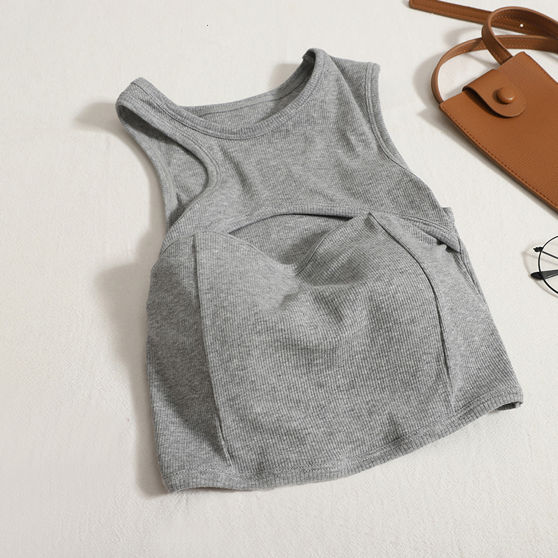 Women's Tanks Camis Hikigawa Chic Fashion Women Tops Solid Hollow Out Irregular Slim Fit Y2k Top With Pad Crop Sleeveless Tank Top Mujer Streetwe