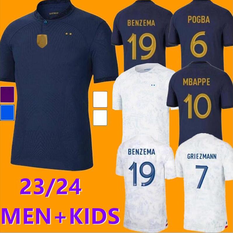 French club Full jerseys 2022 soccer jersey Sets 2023 BENZEMA MBAPPE GRIEZMANN COMAN PAVARD KANTE Maillot de foot equipe Maillots kids kit Men football shirt, 22/23
French club Full jerseys 2022 soccer jersey Sets 2023 BENZEMA MBAPPE GRIEZMANN COMAN PAVARD KANTE Maillot de foot equipe Maillots kids kit Men football shirt, 22/23