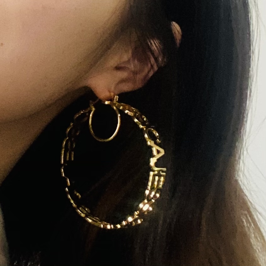Hoop Huggie Custom Name Earring Trend Summer Earrings For Women Personalized Gold Aesthetic Jewelry Wedding Sexy Accessories 230707