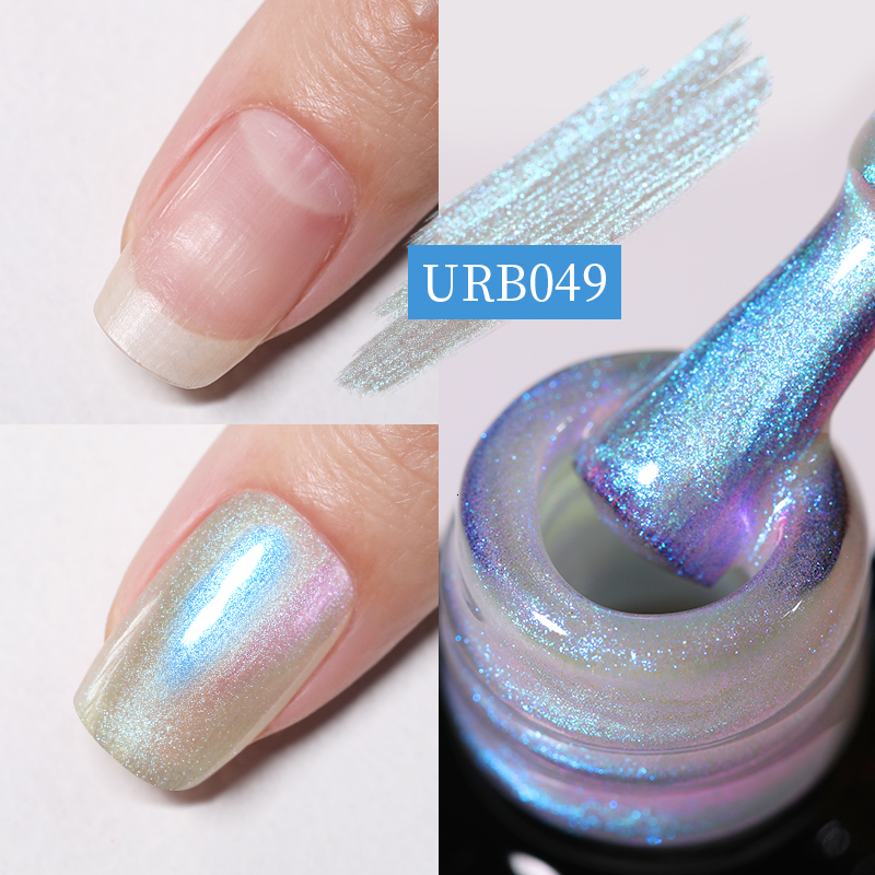 Nail Polish UR SUGAR 7ml Milky Jelly White Glitter Rubber Base Gel Polish Pink Nude Color Soak Off UV LED Selfleveling Gel Varnish Manicure 230706