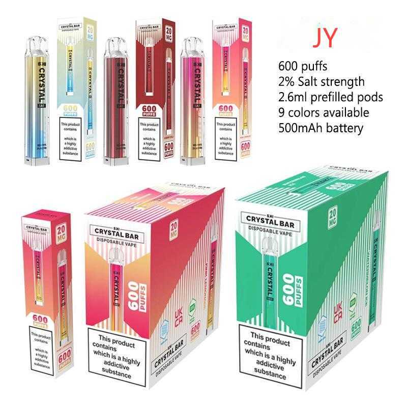 Authentic Crystal Bar 600 Puffs 2% Disposable Vapes E Cigarette Prefilled 2.6ml Pods 500mAh Battery Vapes Pen
Authentic Crystal Bar 600 Puffs 2% Disposable Vapes E Cigarette Prefilled 2.6ml Pods 500mAh Battery Vapes Pen