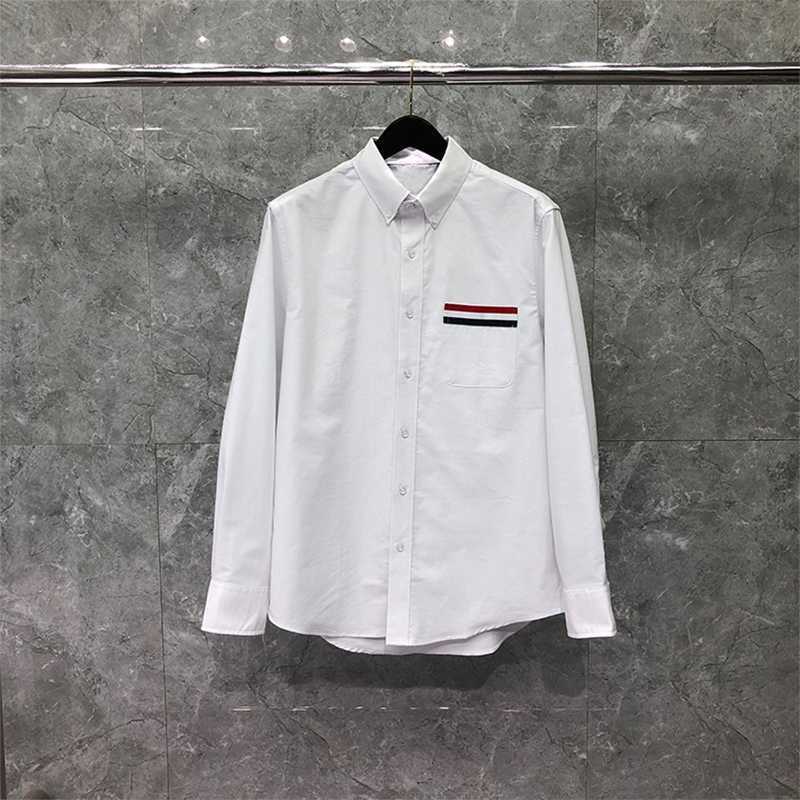 TB THOM Shirt Spring Autunm Fashion Brand Men's Shirt RWB Stripe On Pocket Casual Cotton Oxford Slim Custom Wholesale TB Shirt, White
TB THOM Shirt Spring Autunm Fashion Brand Men's Shirt RWB Stripe On Pocket Casual Cotton Oxford Slim Custom Wholesale TB Shirt, White