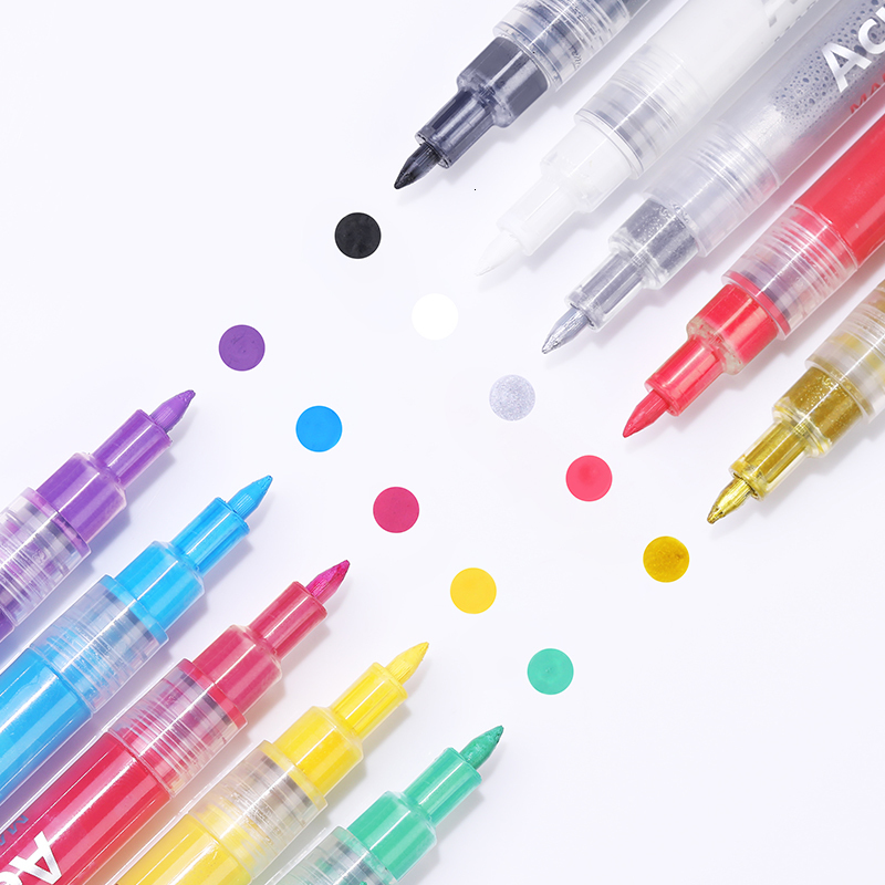 Nail Gel 10 Colors Nail Art Graffiti Pen Acrylic Flower Wave Stripe DIY Painting Gel Polish Nail Brush Abstract Lines Drawing Tools 230706