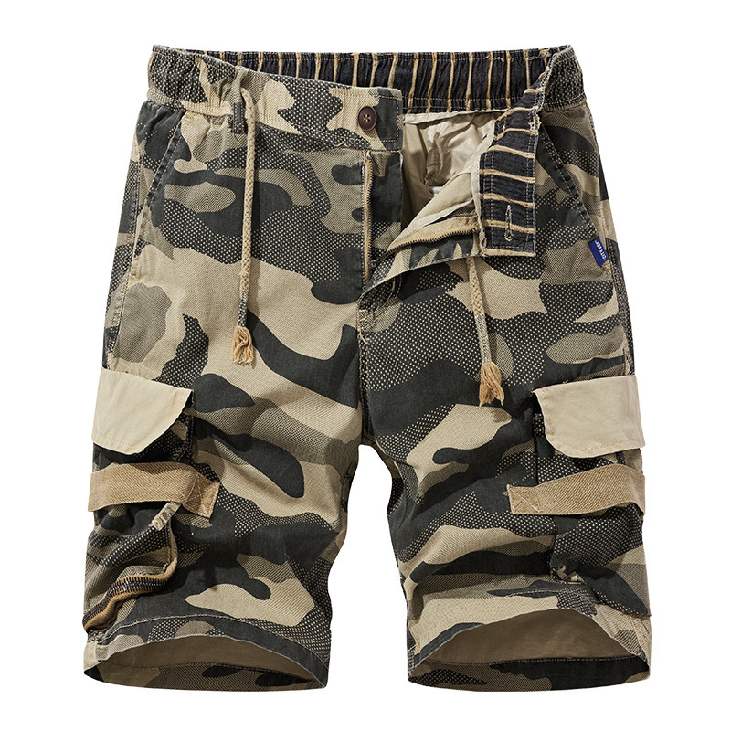 Men's Shorts CAAYU Shorts Mens Summer Cotton Y2K Cargo Camouflage Shorts Mens Japan Harajuku Fashion Clothing Casual Jogger Male Short Pants 2307