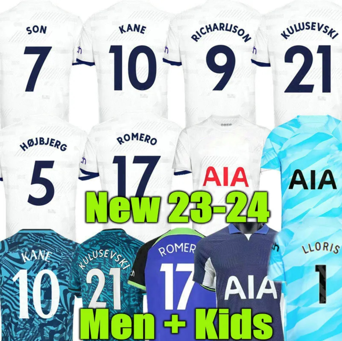 23 24 KANE SON Soccer Jerseys 2023 2024 PEDRO PORRO Tottenham Football Shirts SPURS PERISIC ROMERO KULUSEVSKI BENTANCUR RICHARLISON SPENCE SKIPP Men kids sets, 23 24 home adult epl
23 24 KANE SON Soccer Jerseys 2023 2024 PEDRO PORRO Tottenham Football Shirts SPURS PERISIC ROMERO KULUSEVSKI BENTANCUR RICHARLISON SPENCE SKIPP Men kids sets, 23 24 home adult epl