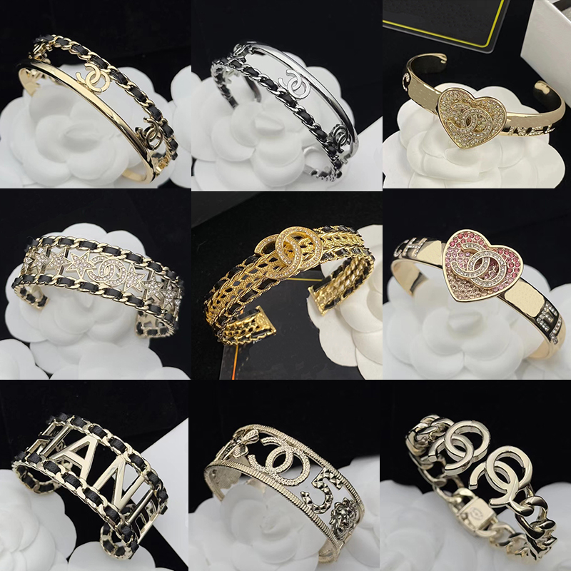 Brand Classic Vintage Leather Cuff Bracelet Fashion Colorful Crystal CC Bracelet for Women's High Quality Stainless Steel Bracelet Designer Jewelry Gift
Brand Classic Vintage Leather Cuff Bracelet Fashion Colorful Crystal CC Bracelet for Women's High Quality Stainless Steel Bracelet Designer Jewelry Gift
