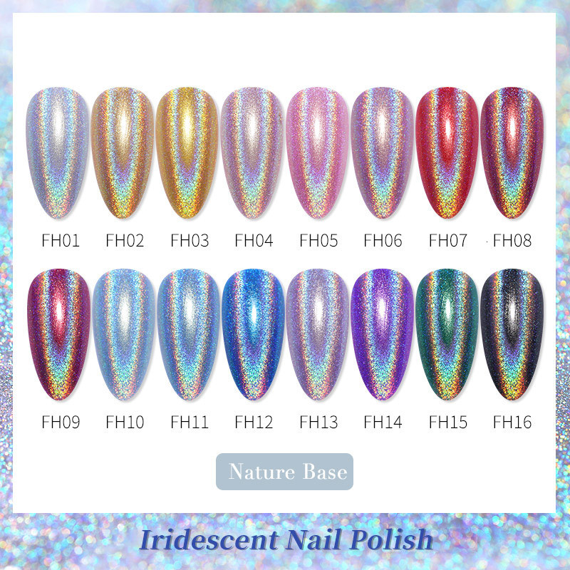 Nail Gel Deluxe Nail Polish Shinny Holographics Glittering Sparkle Colorful 6ml Nail Art Varnish 230706