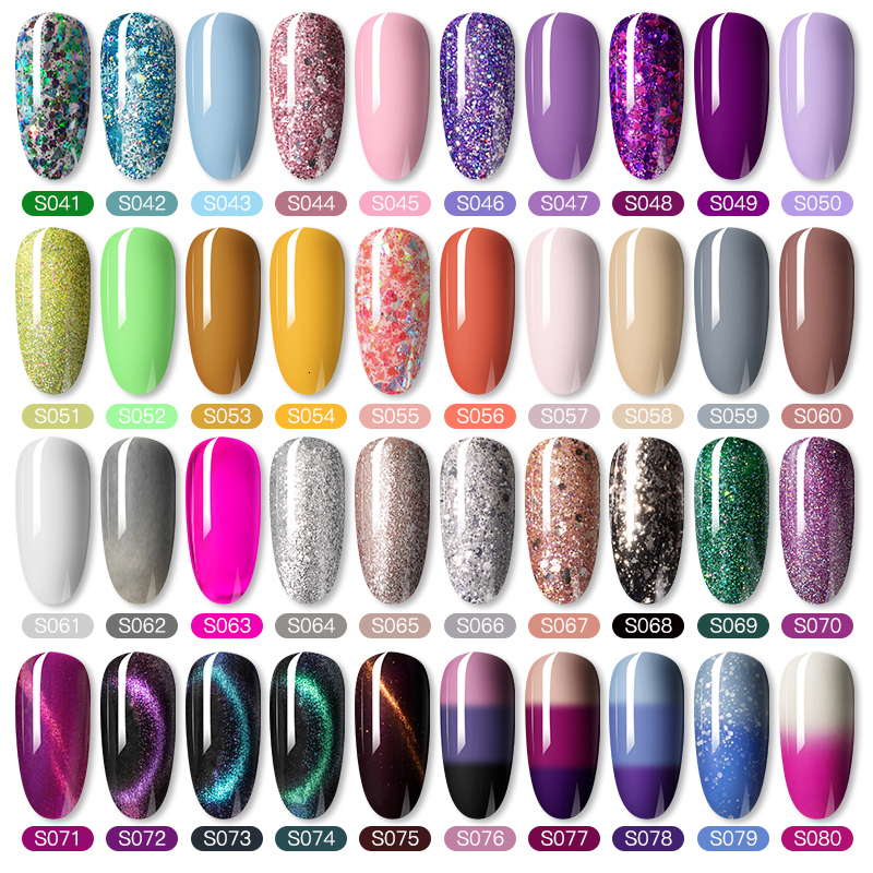 Nail Gel ROSALIND 80 Colors Nail Gel Polish Hybrid Varnish Manicure Art Semi Permanent Base Top Coat Soak Off UV LED DIY Gel Nail Polish 230706