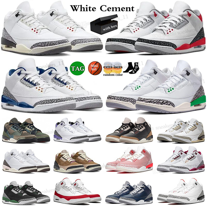 With box 3 basketball shoes men women 3s sneakers White Cement Reimagined Wizards Dark Iris Cardinal Fire Red UNC Pine Lucky Green Racer Blue mens sports trainers 36-47, 29
With box 3 basketball shoes men women 3s sneakers White Cement Reimagined Wizards Dark Iris Cardinal Fire Red UNC Pine Lucky Green Racer Blue mens sports trainers 36-47, 29