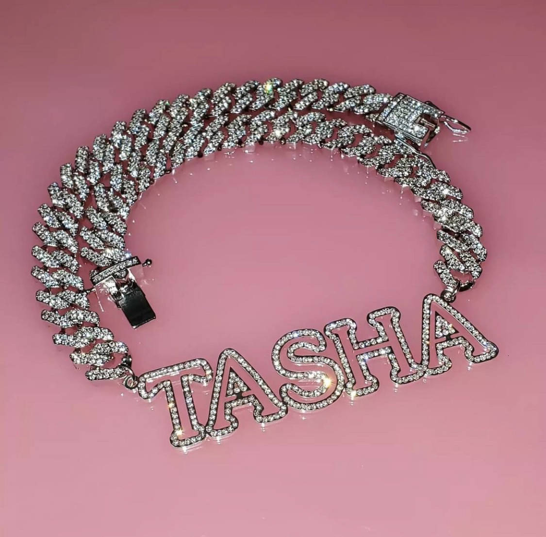 Pendant Necklaces Custom Bling Name Necklace Zircon 12mm Miami Cuban Link Choker 3D Hollow Men Father Day gift 230707