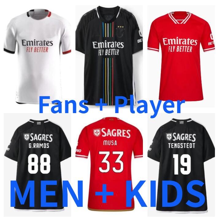 RAFA 23 24 Benfica soccer jerseys Neres G RAMOS 2023 2024 DI MARIA Away Men kids kit Football shirt OTAMENDI Grimaldo Joao Mario Fans Player version GILBERTO GUEDeS
RAFA 23 24 Benfica soccer jerseys Neres G RAMOS 2023 2024 DI MARIA Away Men kids kit Football shirt OTAMENDI Grimaldo Joao Mario Fans Player version GILBERTO GUEDeS