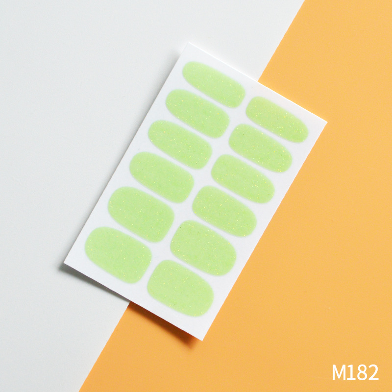 Pure Color Nail Wrap DIY Decals Plain Decor Stickers Nail Art Sticker Set Minimalist Nails Strip Solid Color Sticker Etiqueta Engomada De La Tira De L