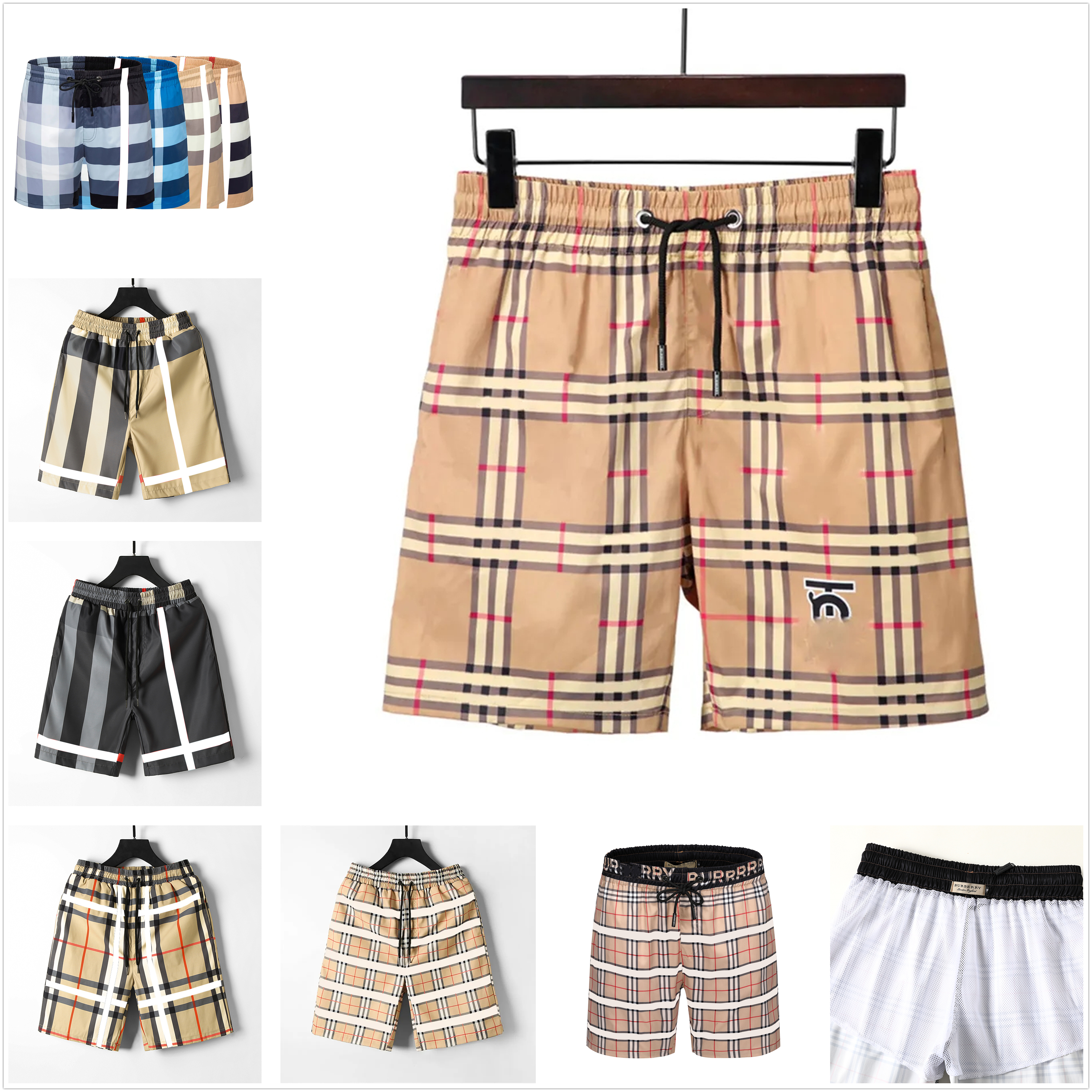 Men's shorts black and yellow plaid stripe brand beach swimming trunks classic multiple styles pure cotton breathable wrinkle resistant quick drying3XL
Men's shorts black and yellow plaid stripe brand beach swimming trunks classic multiple styles pure cotton breathable wrinkle resistant quick drying3XL
