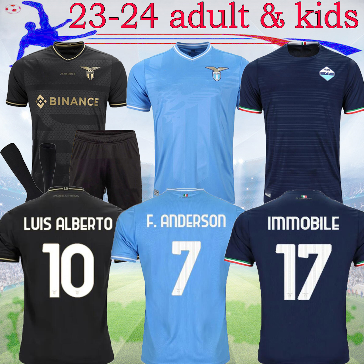 2023 Lazio 10TH Soccer Jersey 23 24 home away LUIS ALBERTO IMMOBILE LAZZARI SERGEJ ANDERSON HYSAJ REINA PEDRO LUCAS CORREA CAICEDO adult kids kit Football Shirt, 2023 10th
2023 Lazio 10TH Soccer Jersey 23 24 home away LUIS ALBERTO IMMOBILE LAZZARI SERGEJ ANDERSON HYSAJ REINA PEDRO LUCAS CORREA CAICEDO adult kids kit Football Shirt, 2023 10th