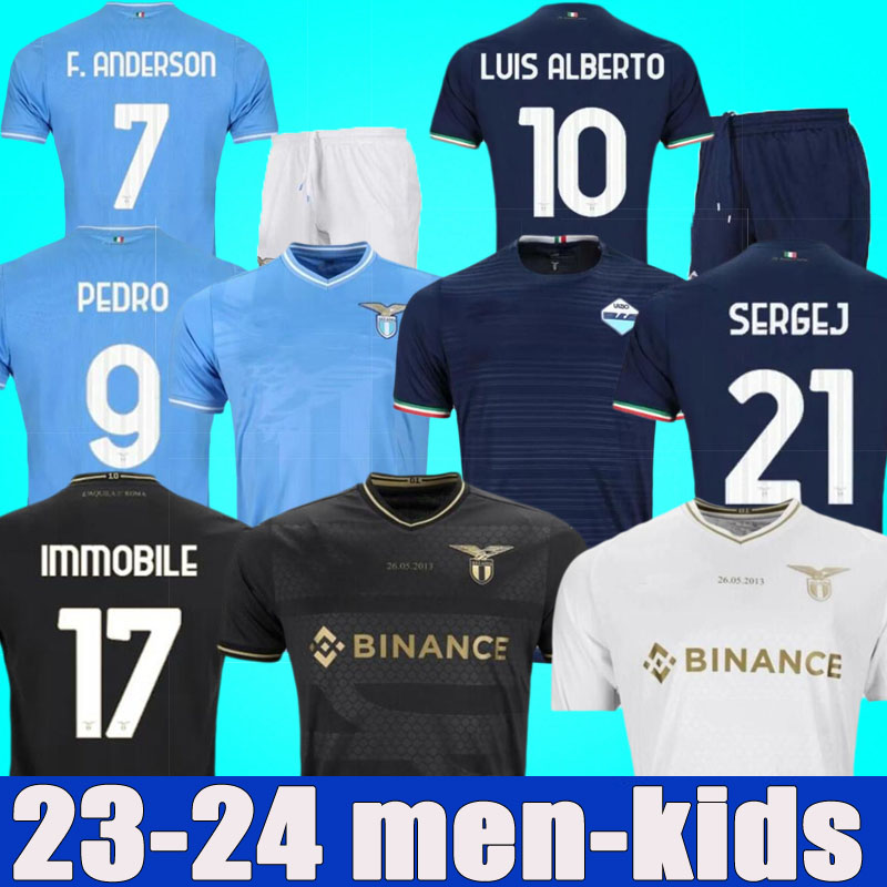 

23 24 SS Lazio IMMOBILE soccer Jerseys maglie 2023 2024 10th Anniversary Special LUIS BASTOS SERGEJ BADELJ LUCAS J.CORREA ZACCAGNI MARUSIC men kids kit football shirt