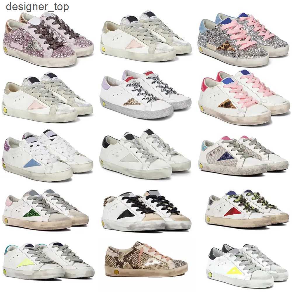 Shoes size High Italy kids Top childrens Casual goldens gooseitys White Doold Dirty Glitter Camo Sneakers Bicolor Leather Super Star And Heel Metal Letter
Shoes size High Italy kids Top childrens Casual goldens gooseitys White Doold Dirty Glitter Camo Sneakers Bicolor Leather Super Star And Heel Metal Letter