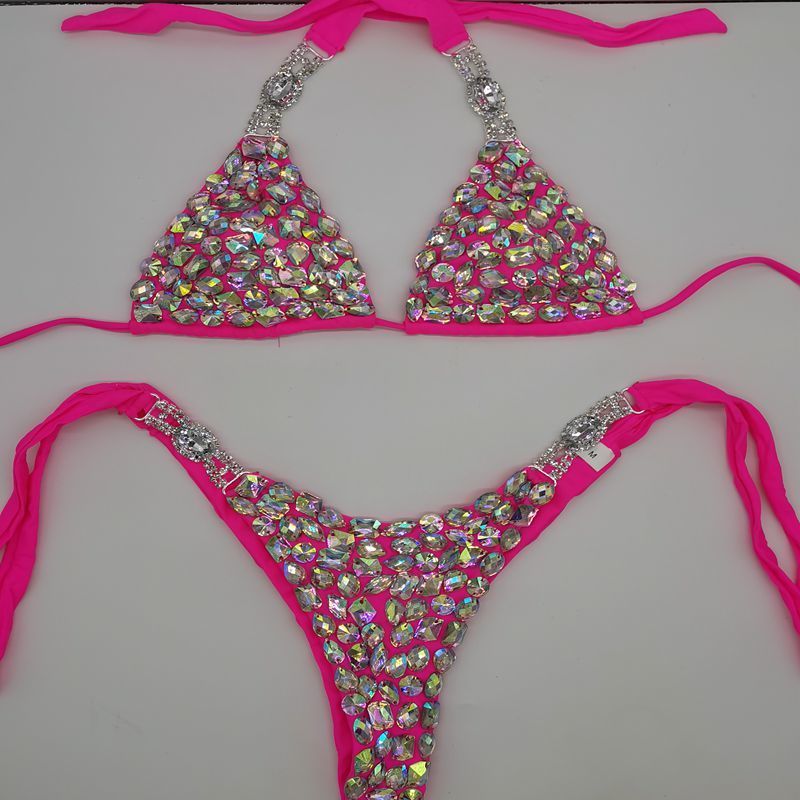 Women's Swimwear est venusvacation diamond bikini crystal bikini hadnmade good quality swimwear bikini fashion bar bikini sets 230707