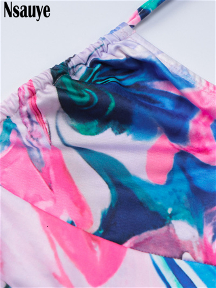 Urban Sexy Dresses Nsauye Dress Woman Bodycon Print Y2K Summer Fashion Party Night Backless Sexy Mini Club Elegant Beautiful Women's Dress 230707