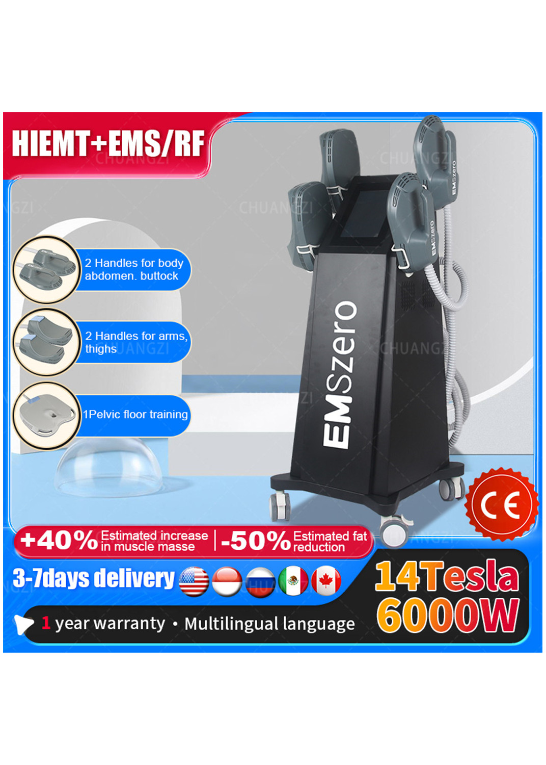 2023 Newest EMSzero Body Remodeling Non-invasive Body contouring Machine Abdominal Muscle Building DLS-EMSLIM NEO RF
2023 Newest EMSzero Body Remodeling Non-invasive Body contouring Machine Abdominal Muscle Building DLS-EMSLIM NEO RF