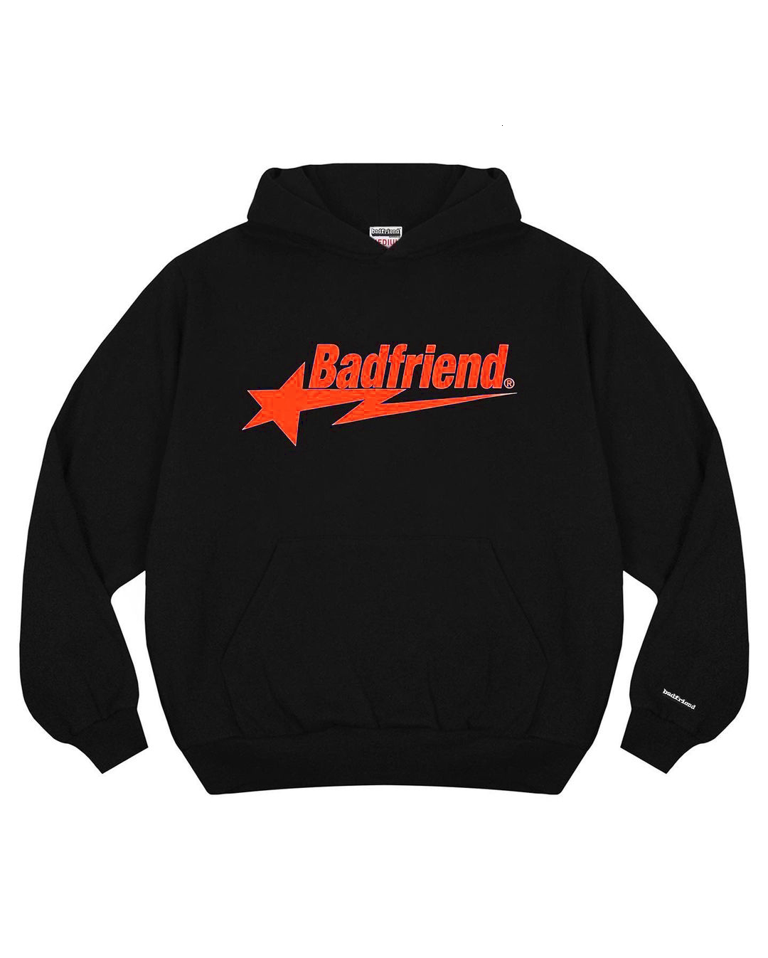 Mens Hoodies Sweatshirts Y2k Hoodie Harajuku Hip Hop Badfriend Letter Print Oversized Sweatshirt Punk Rock Loose Gothic Tops Streetwear 230707