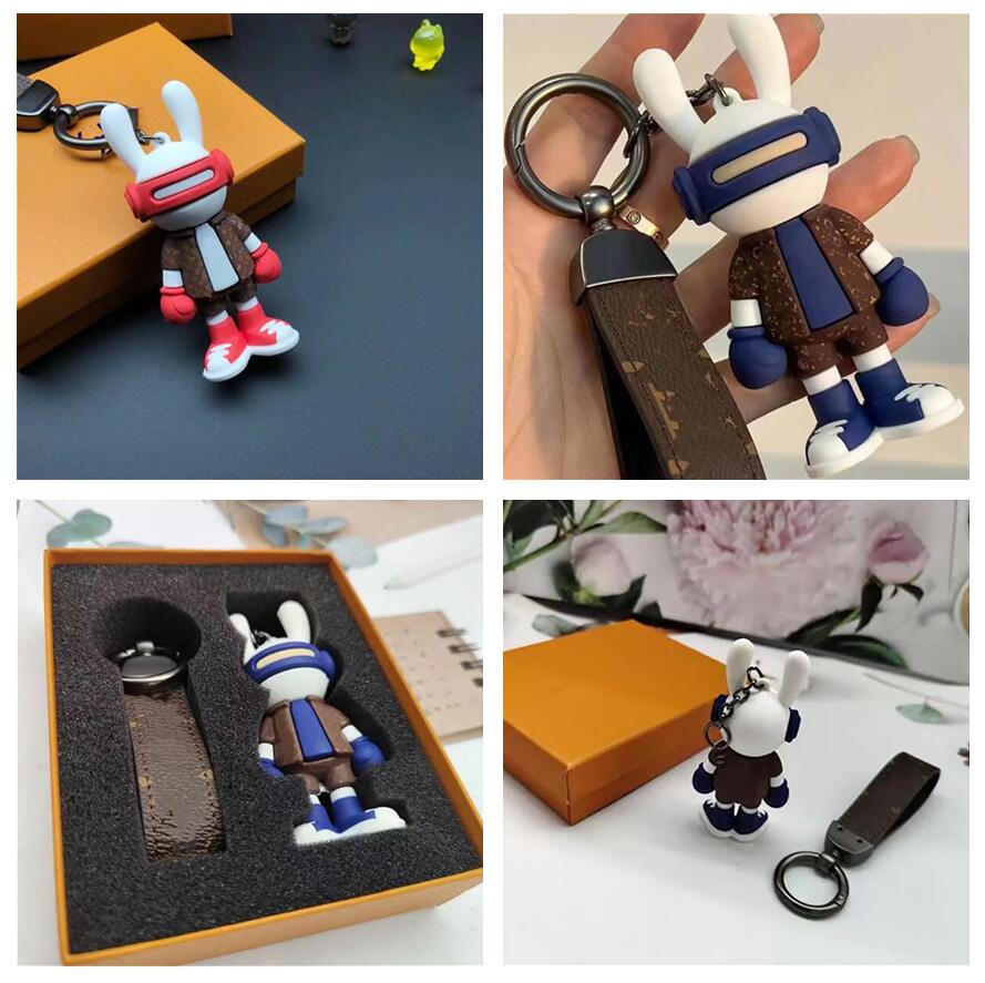 Top Luxury keychain designer keychain rabbit key chain fashion style keychain temperament versatile popular hanging bag phone case Letter Pattern Christmas Gift