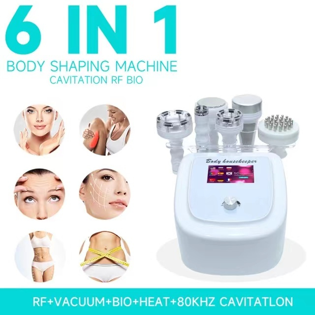 6 in 1 80k ultrasound lipocavitation rf fat burning machine vacuum cavitation system