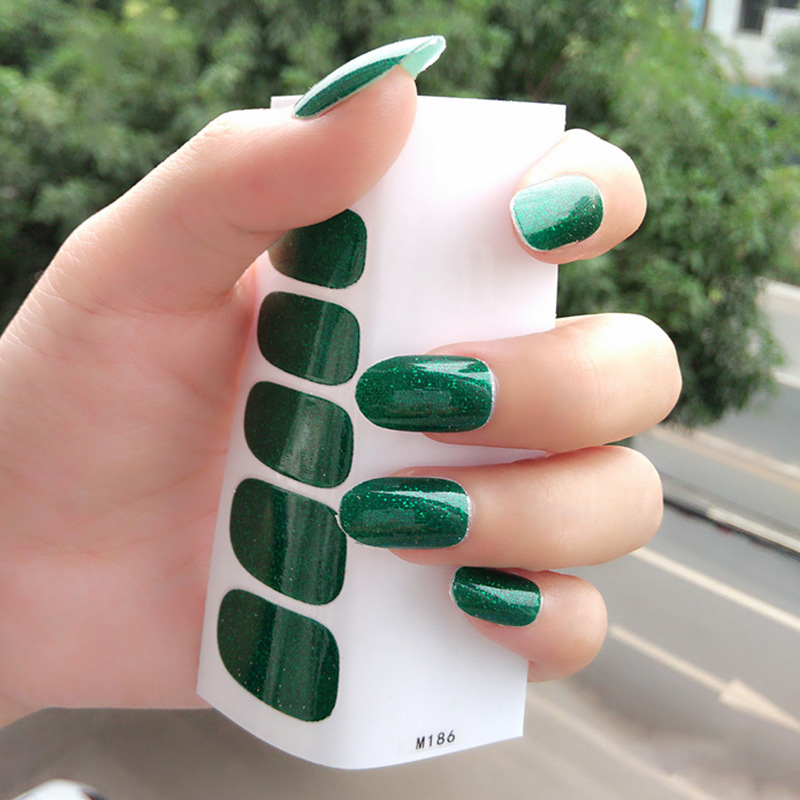 Pure Color Nail Wrap DIY Decals Plain Decor Stickers Nail Art Sticker Set Minimalist Nails Strip Solid Color Sticker Etiqueta Engomada De La Tira De L