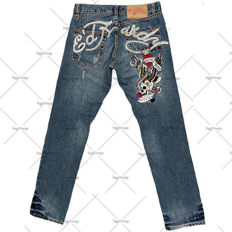 Men's Jeans 2023 Y2K Gothic Rock American Anime High Waist Men Street Trend Hip Hop Straight Leg Wide Pants 230707