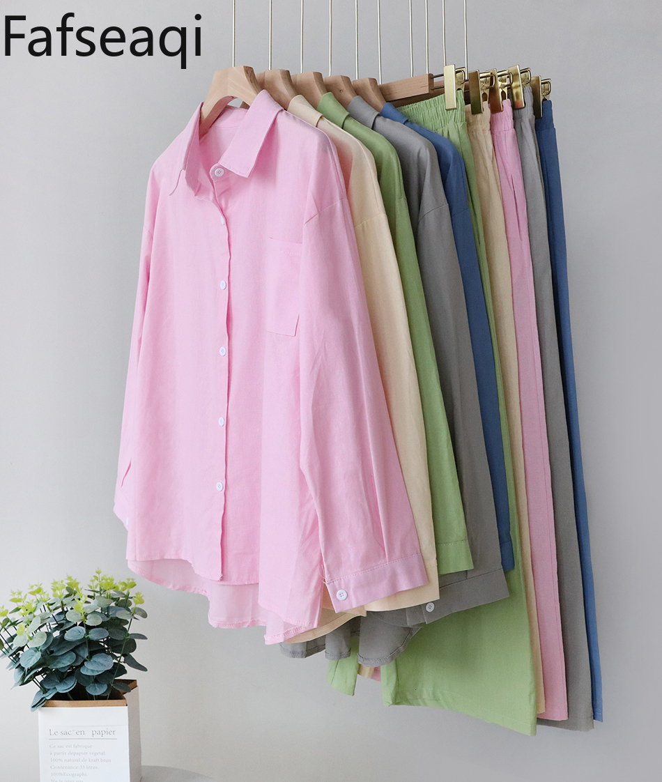 Women's Two Piece Pants Summer Casual Cotton Linen Suits with Shorts for Women Shirt and Shorts Set Outfit Long Sleeve Ankle-Length Pants Tracksu