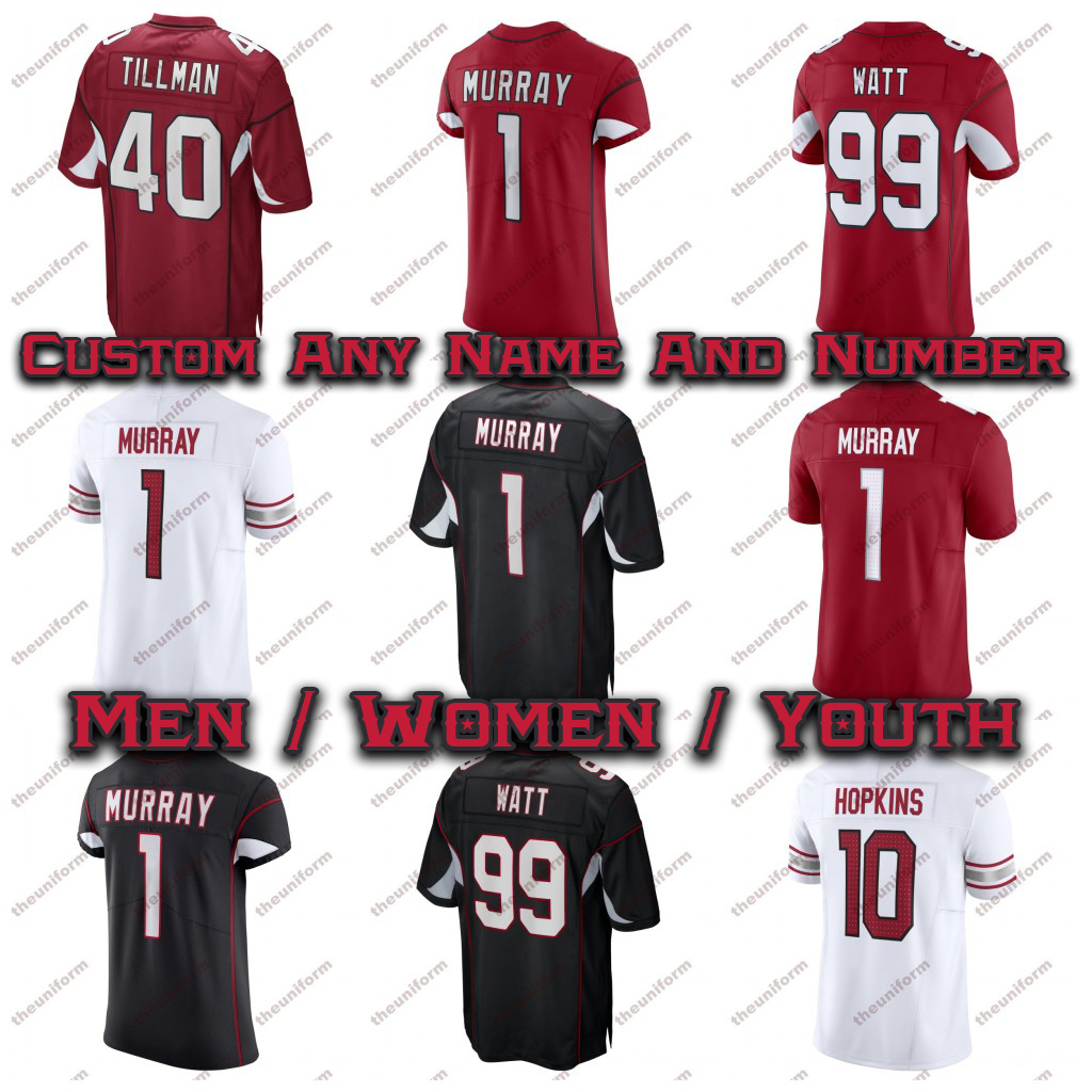 Custom Mens 1 Kyler Murray 10 DeAndre Hopkins 40 Pat Tillman American Football Jerseys Womens Youth 99 J.J. Watt Football Jersey Size S-5XL, Men 1
Custom Mens 1 Kyler Murray 10 DeAndre Hopkins 40 Pat Tillman American Football Jerseys Womens Youth 99 J.J. Watt Football Jersey Size S-5XL, Men 1